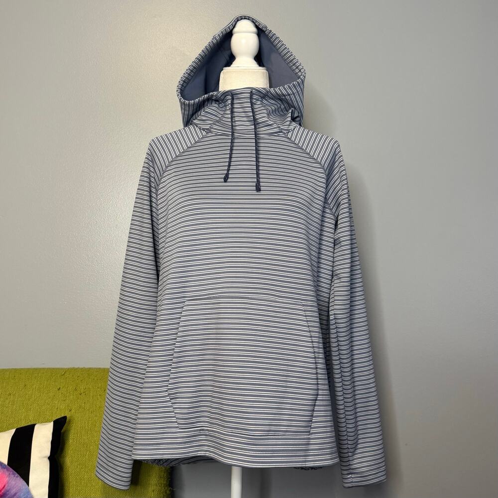 Columbia Blue Striped Bryce Canyon Pullover Hoodie